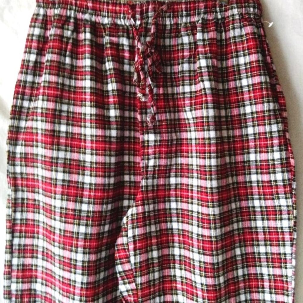 Men's Red & White Plaid Pajama Pants Size Medium NWOT Club Room